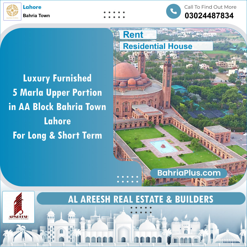 Residential House for Rent in Bahria Town, Lahore - (BP-118882)