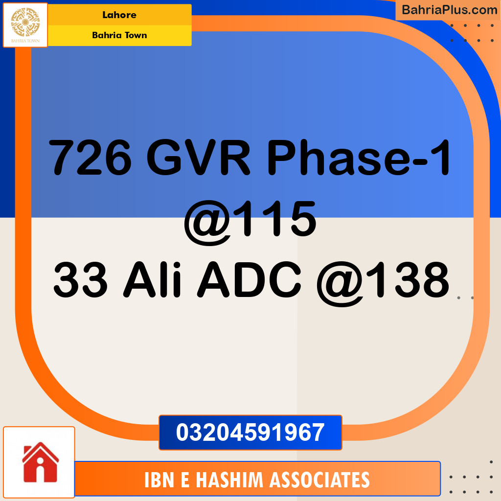 Residential Plot for Sale in Bahria Town, Lahore - (BP-119032)