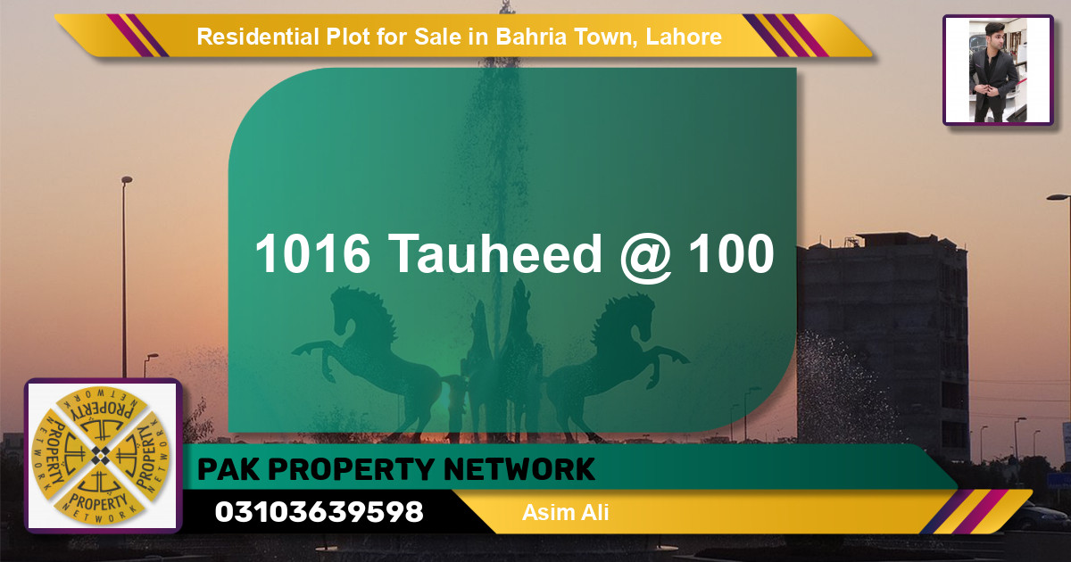Residential Plot for Sale in Bahria Town, Lahore - (BP-119190)