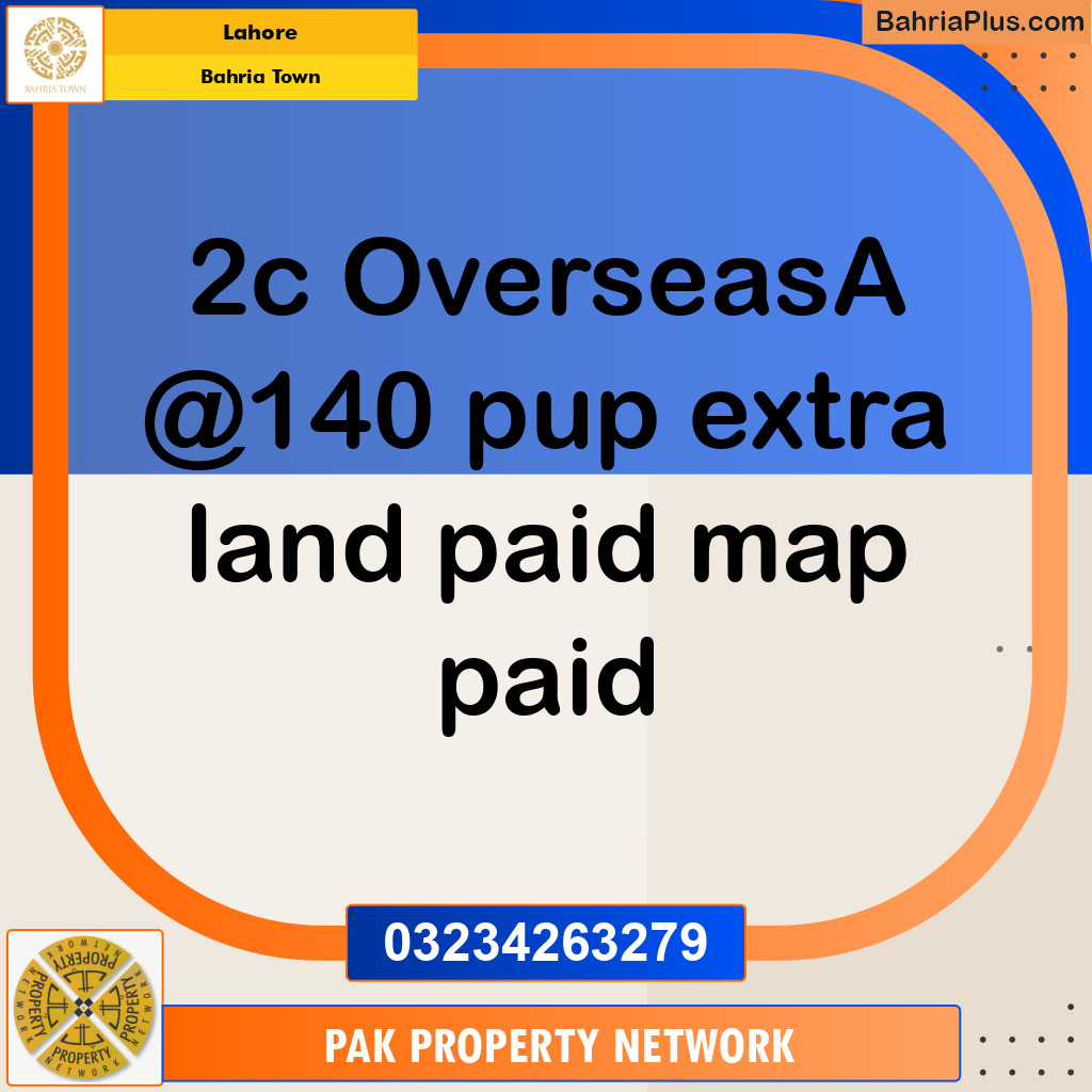 Residential Plot for Sale in Bahria Town, Lahore - (BP-119253)