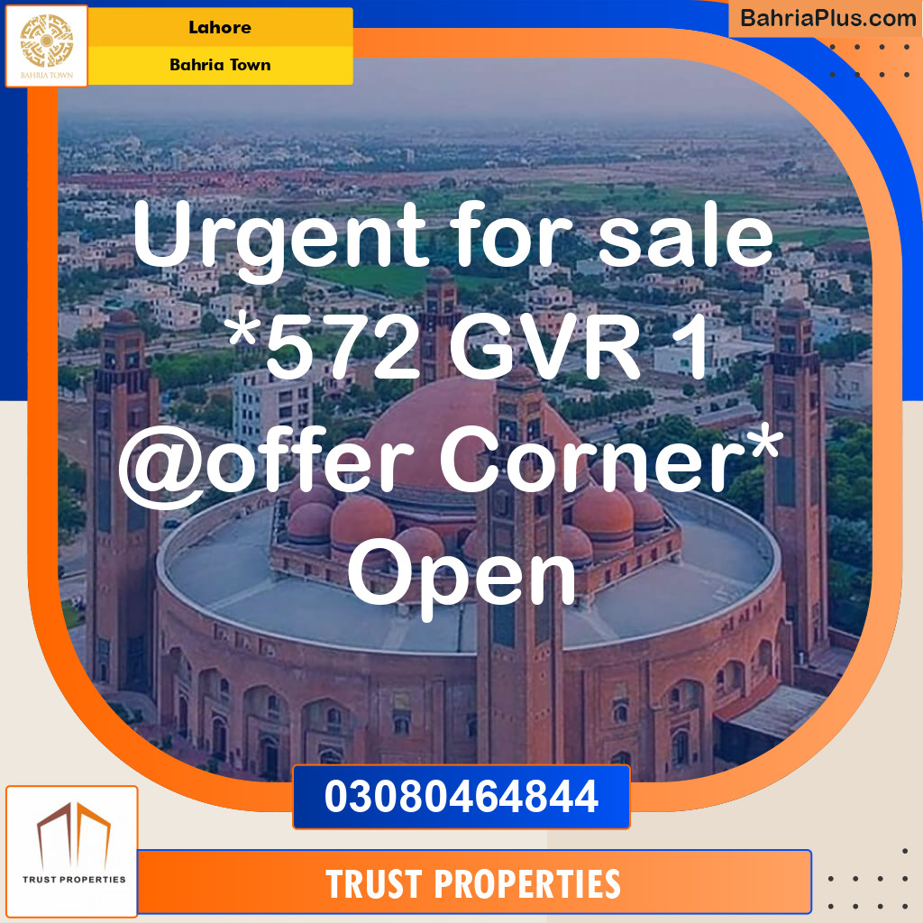 Residential Plot for Sale in Bahria Town, Lahore - (BP-119267)