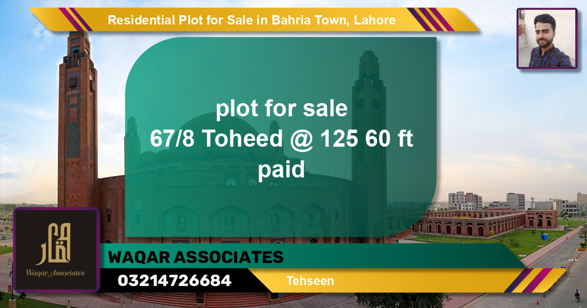 Residential Plot for Sale in Bahria Town, Lahore - (BP-119315)