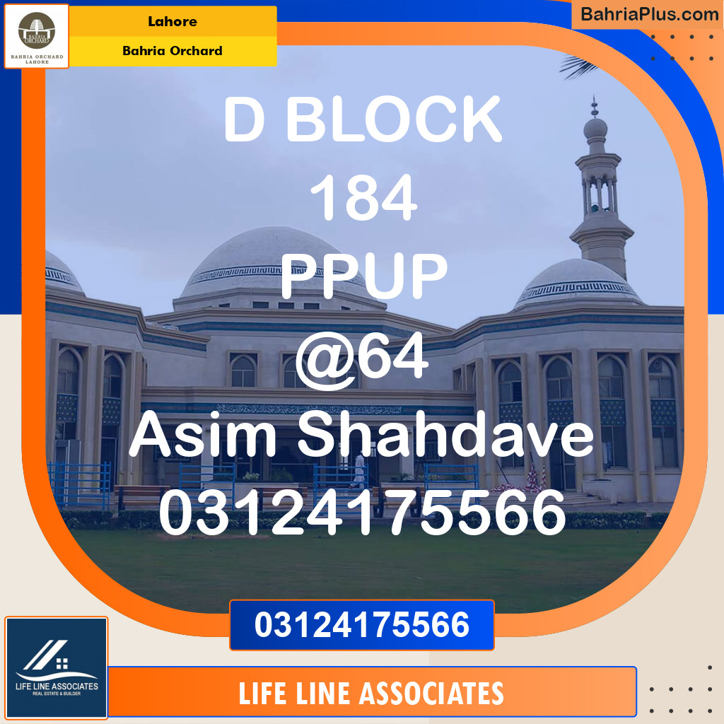 Residential Plot for Sale in Bahria Orchard, Lahore - (BP-119388)