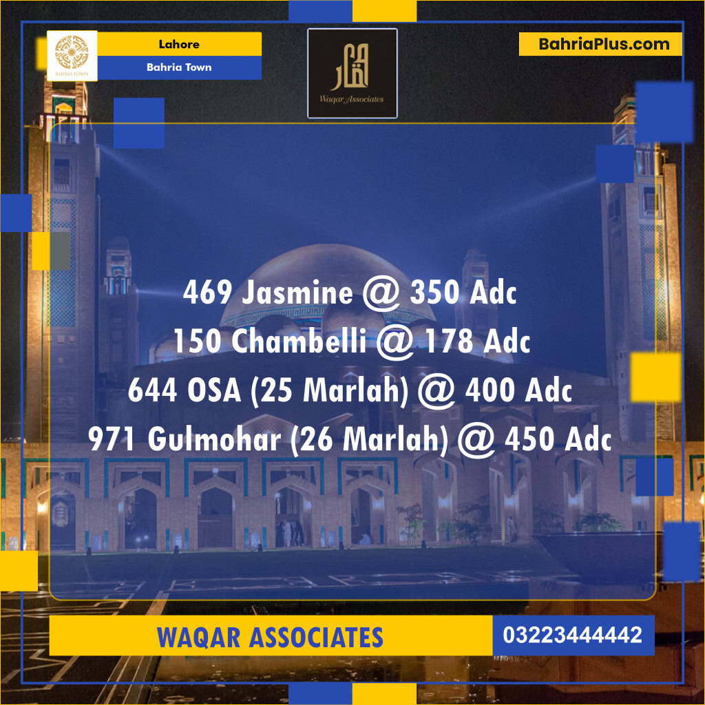 Residential Plot for Sale in Bahria Town, Lahore - (BP-119395)