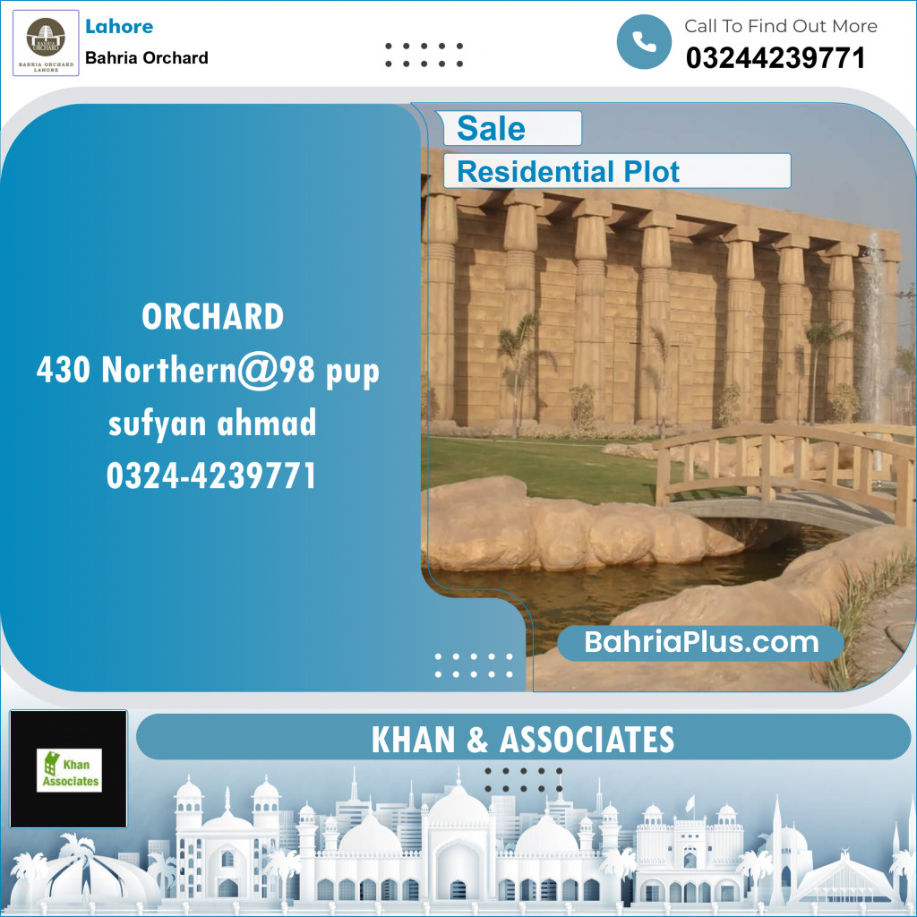 Residential Plot for Sale in Bahria Orchard, Lahore - (BP-119422)