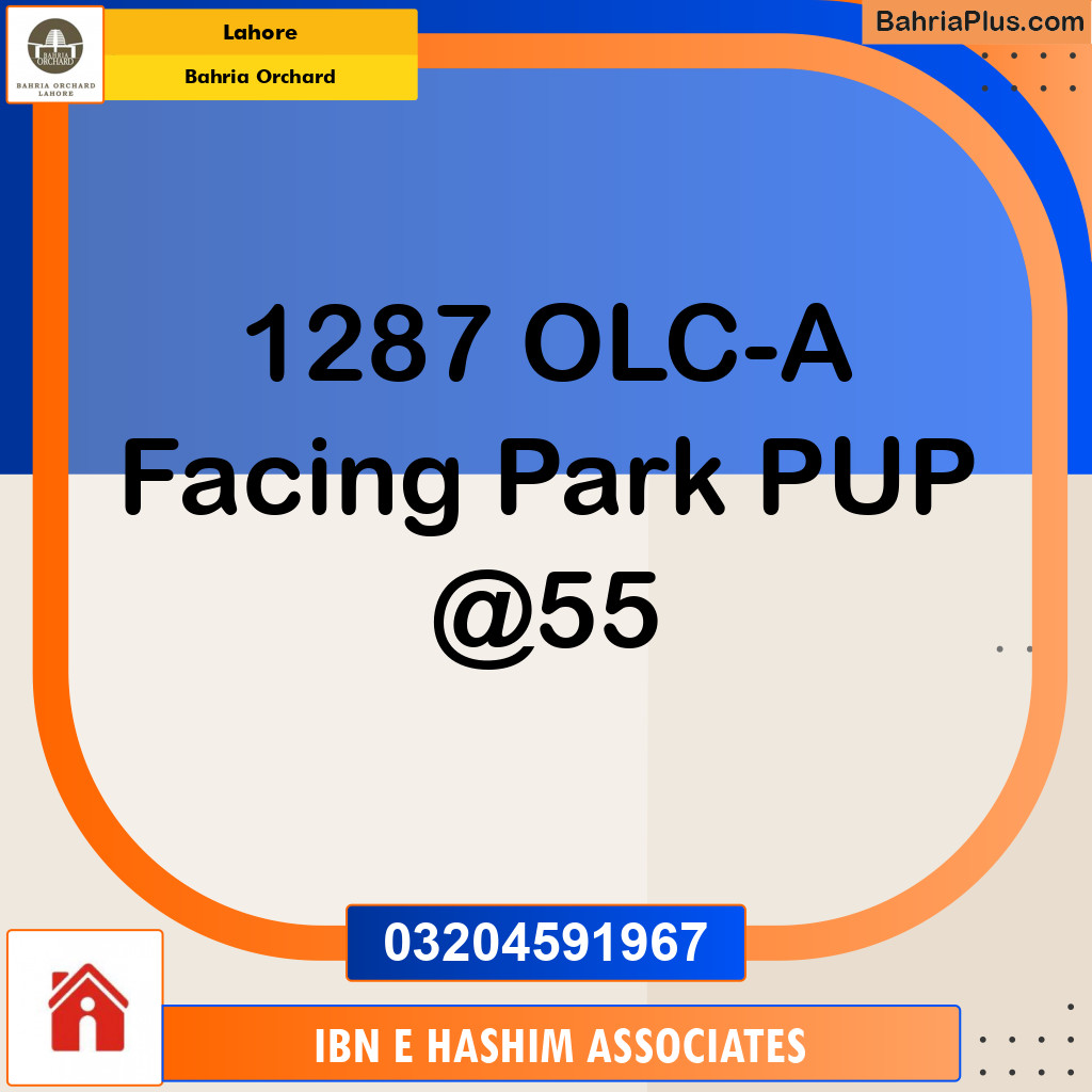 Residential Plot for Sale in Bahria Orchard, Lahore - (BP-119427)
