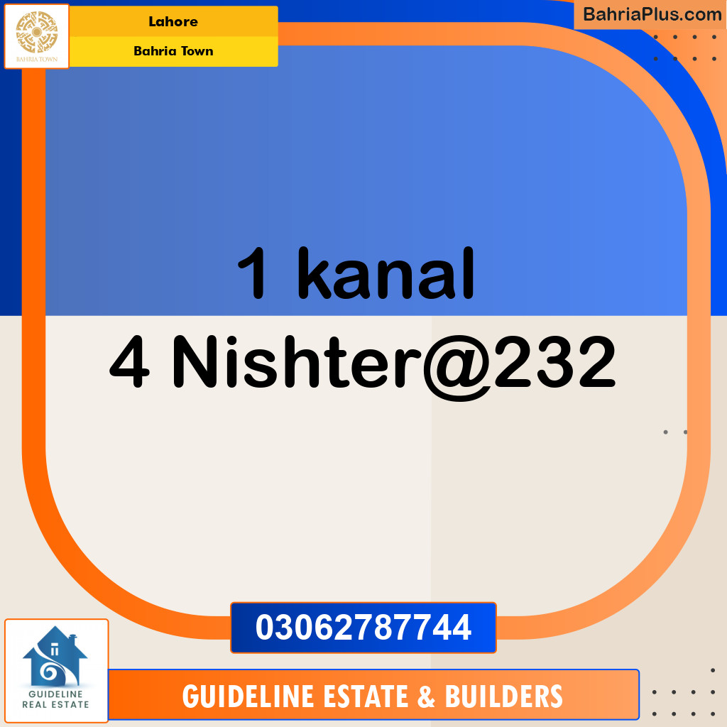 Residential Plot for Sale in Bahria Town, Lahore - (BP-119436)