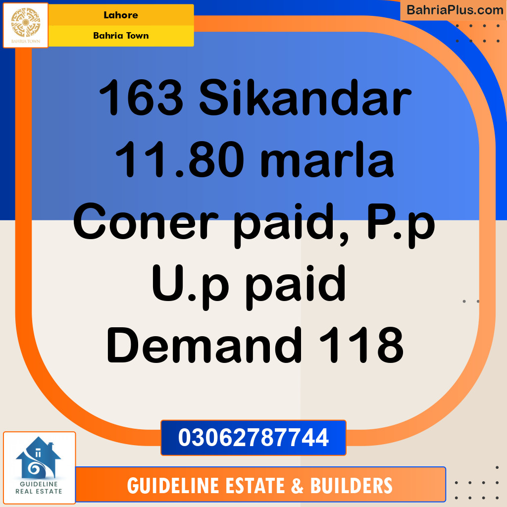 Residential Plot for Sale in Bahria Town, Lahore - (BP-119468)