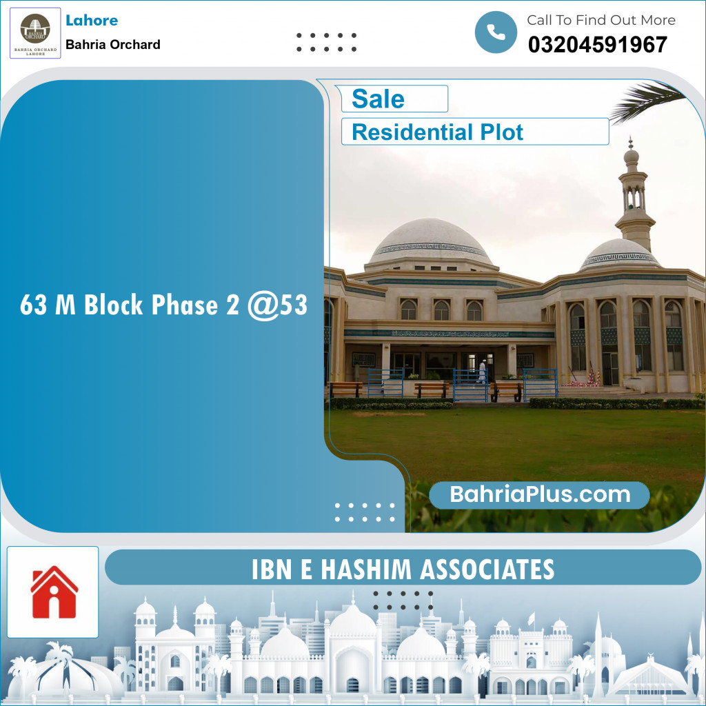 Residential Plot for Sale in Bahria Orchard, Lahore - (BP-119474)
