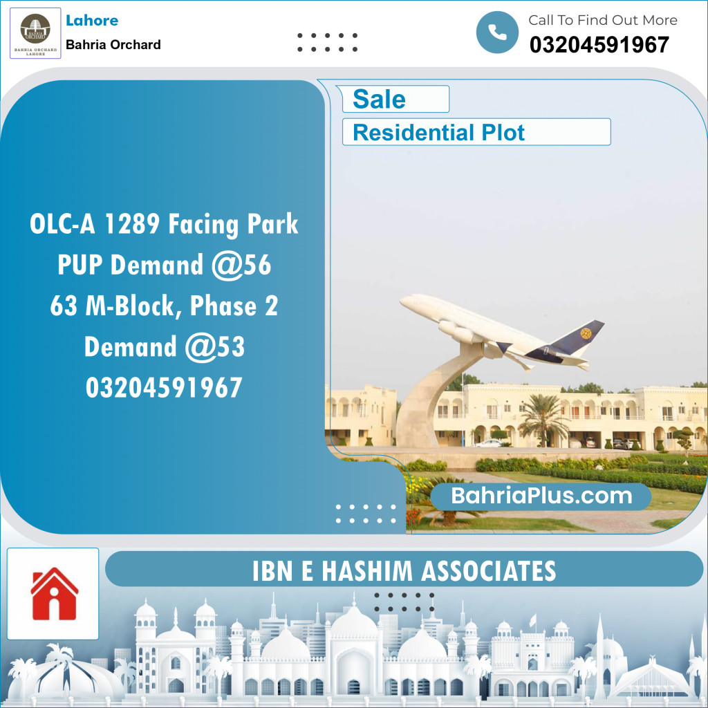 Residential Plot for Sale in Bahria Orchard, Lahore - (BP-119491)
