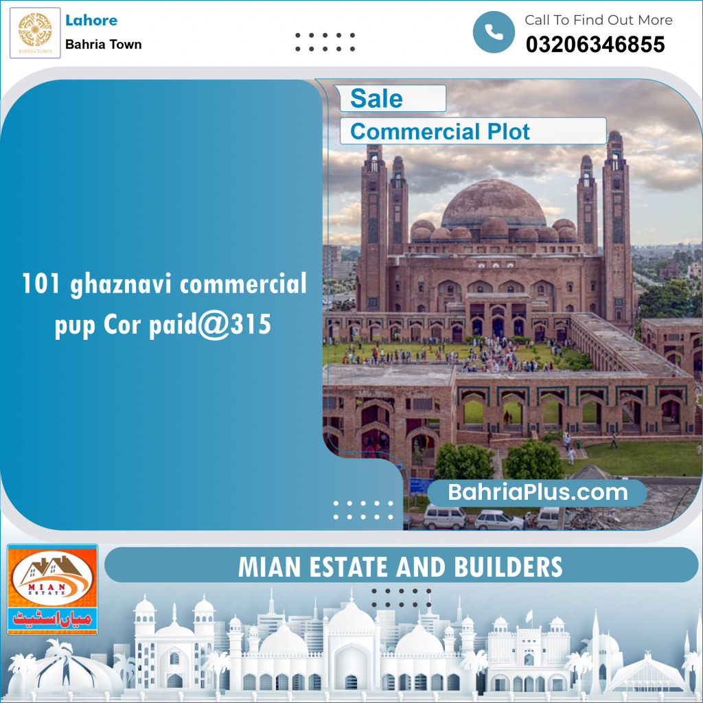 Commercial Plot for Sale in Bahria Town, Lahore - (BP-119530)