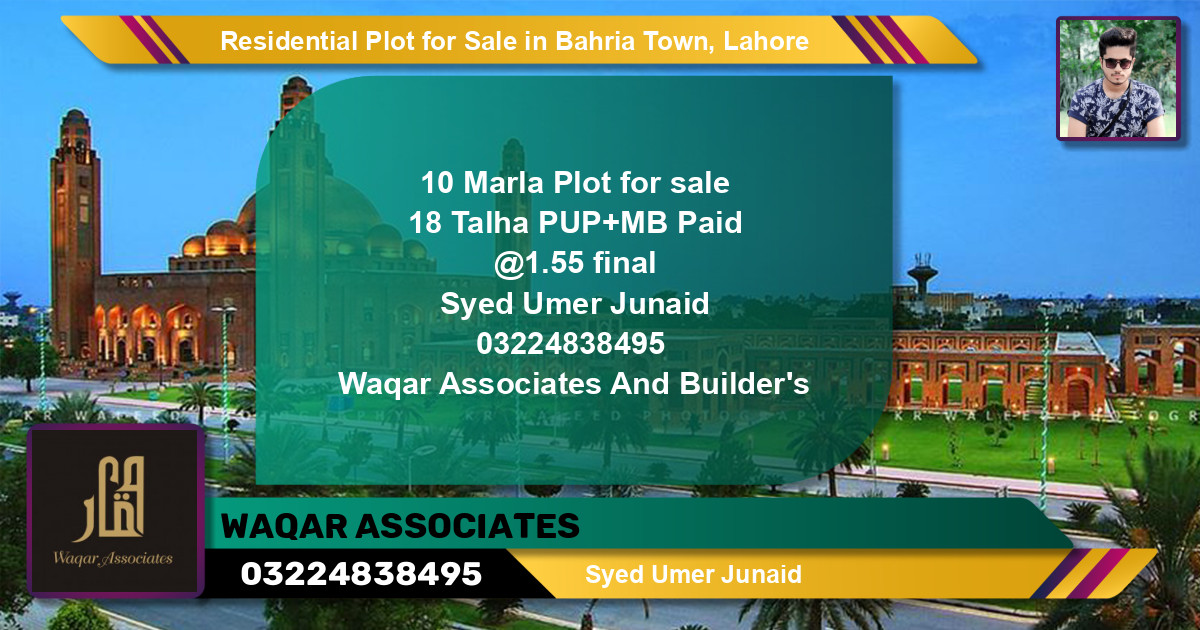 Residential Plot for Sale in Bahria Town, Lahore - (BP-119655)