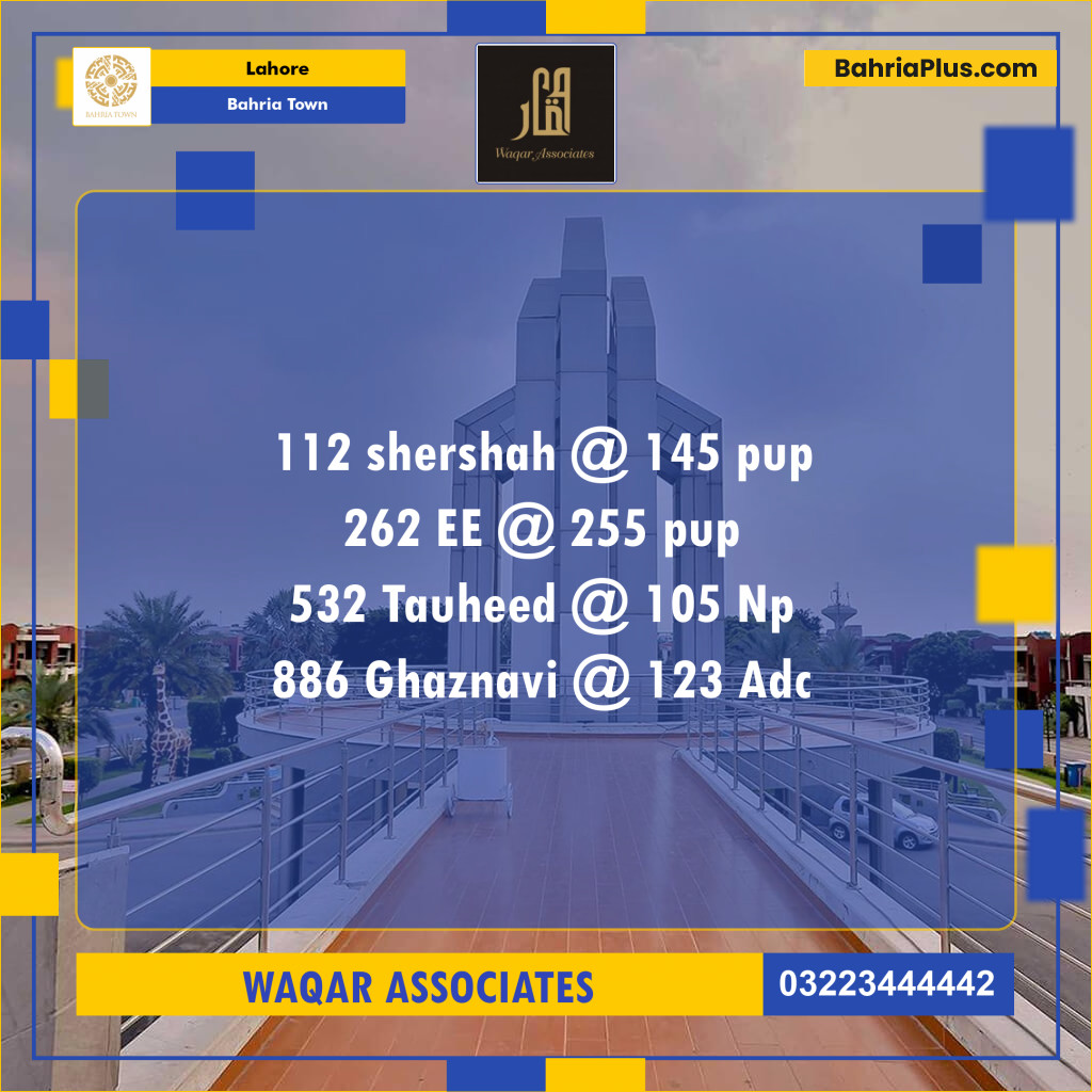 Residential Plot for Sale in Bahria Town, Lahore - (BP-119717)