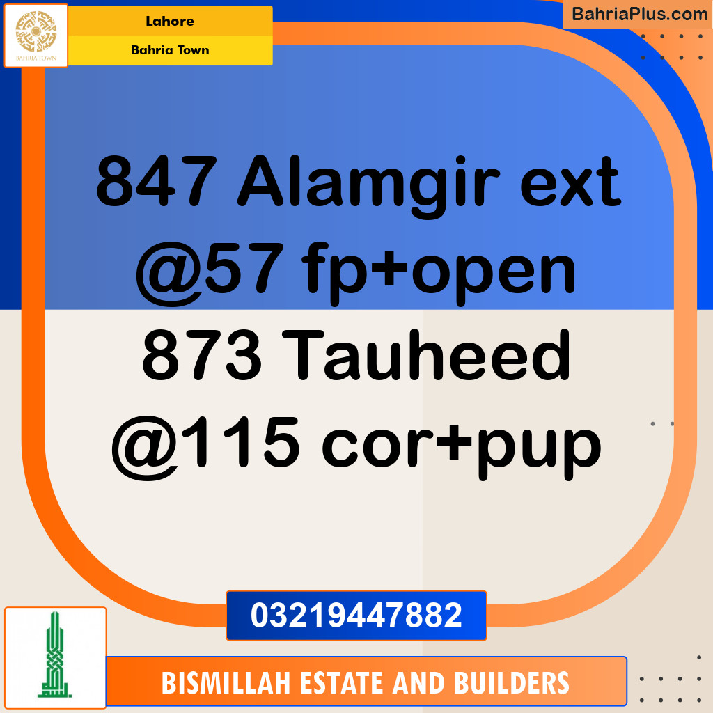 Residential Plot for Sale in Bahria Town, Lahore - (BP-119719)