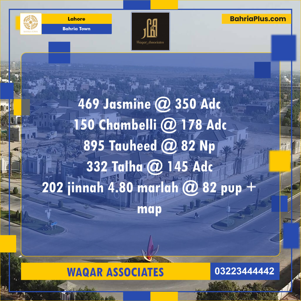 Residential Plot for Sale in Bahria Town, Lahore - (BP-119725)