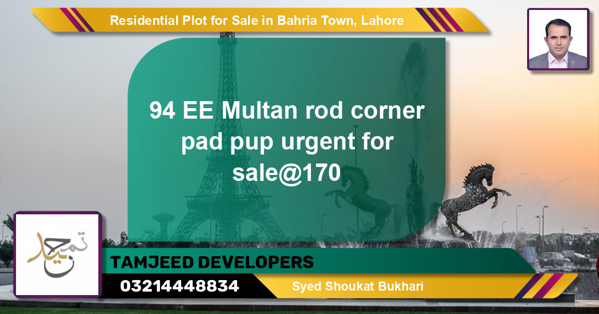 Residential Plot for Sale in Bahria Town, Lahore - (BP-119750)