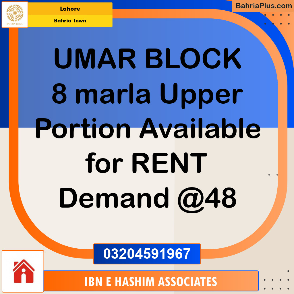 Residential House for Rent in Bahria Town, Lahore - (BP-119762)