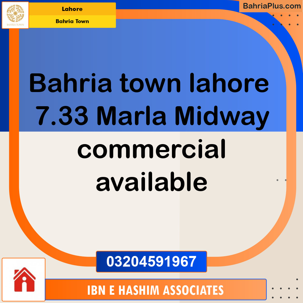 Commercial Plot for Sale in Bahria Town, Lahore - (BP-119774)