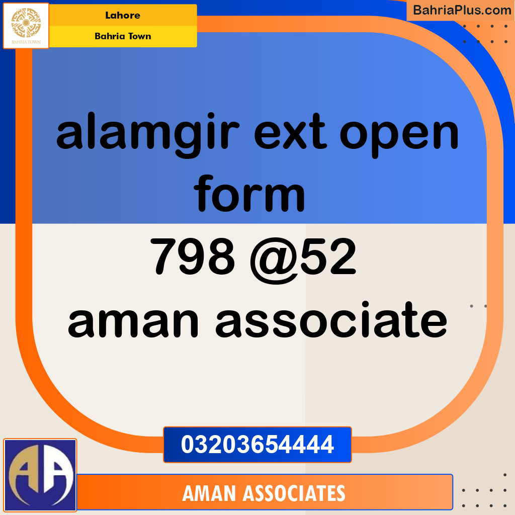 Residential Plot for Sale in Bahria Town, Lahore - (BP-119777)