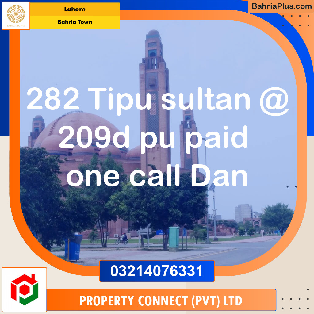 Residential Plot for Sale in Bahria Town, Lahore - (BP-119810)