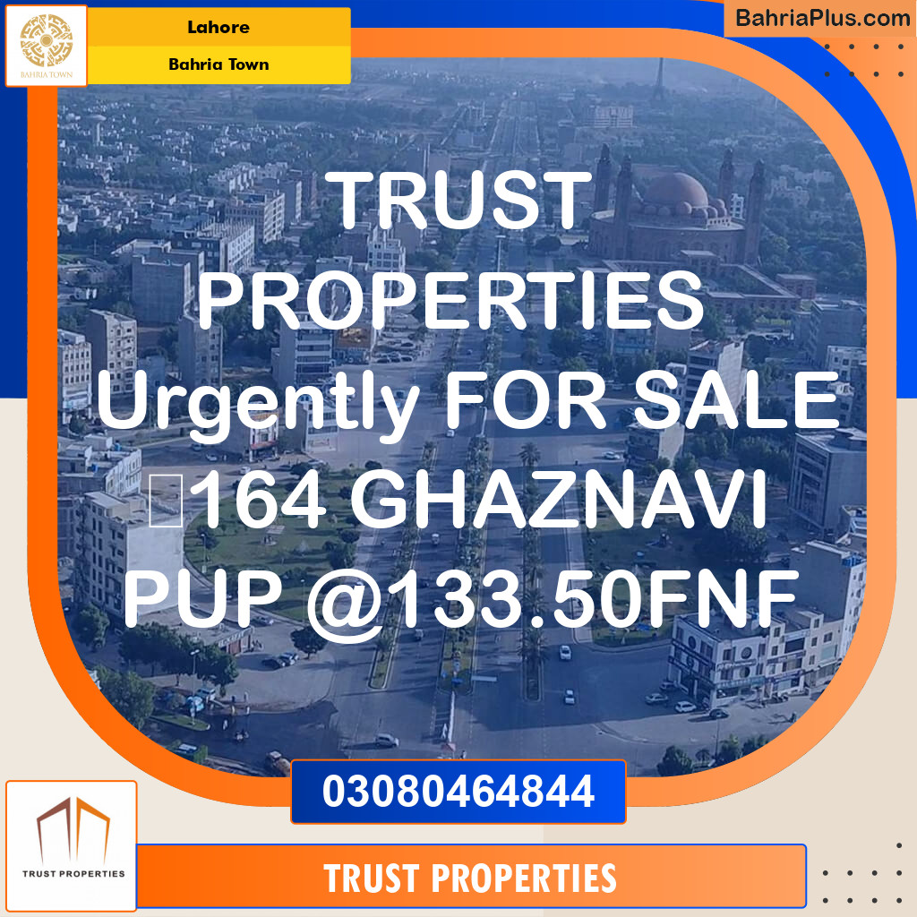 Residential Plot for Sale in Bahria Town, Lahore - (BP-119825)