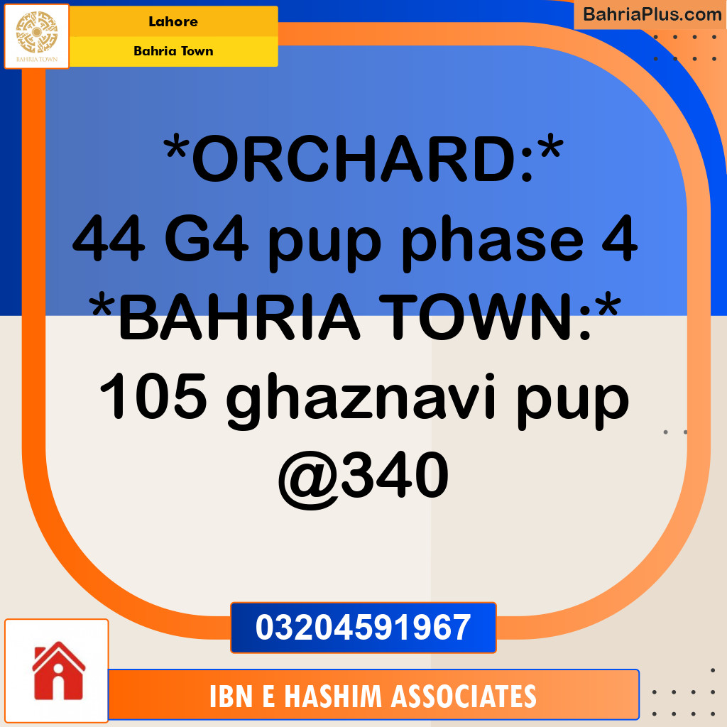 Commercial Plot for Sale in Bahria Town, Lahore - (BP-119895)