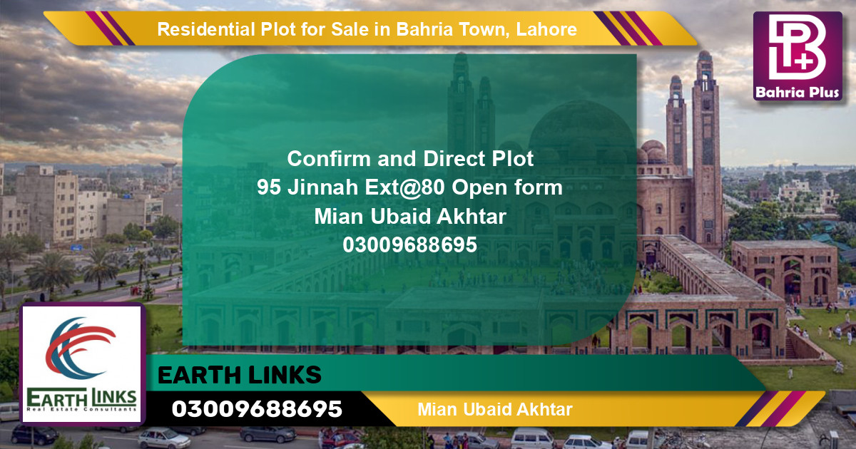 Residential Plot for Sale in Bahria Town, Lahore - (BP-119915)