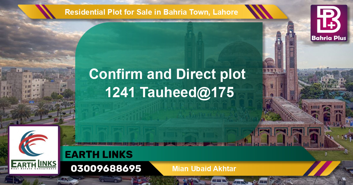 Residential Plot for Sale in Bahria Town, Lahore - (BP-119972)