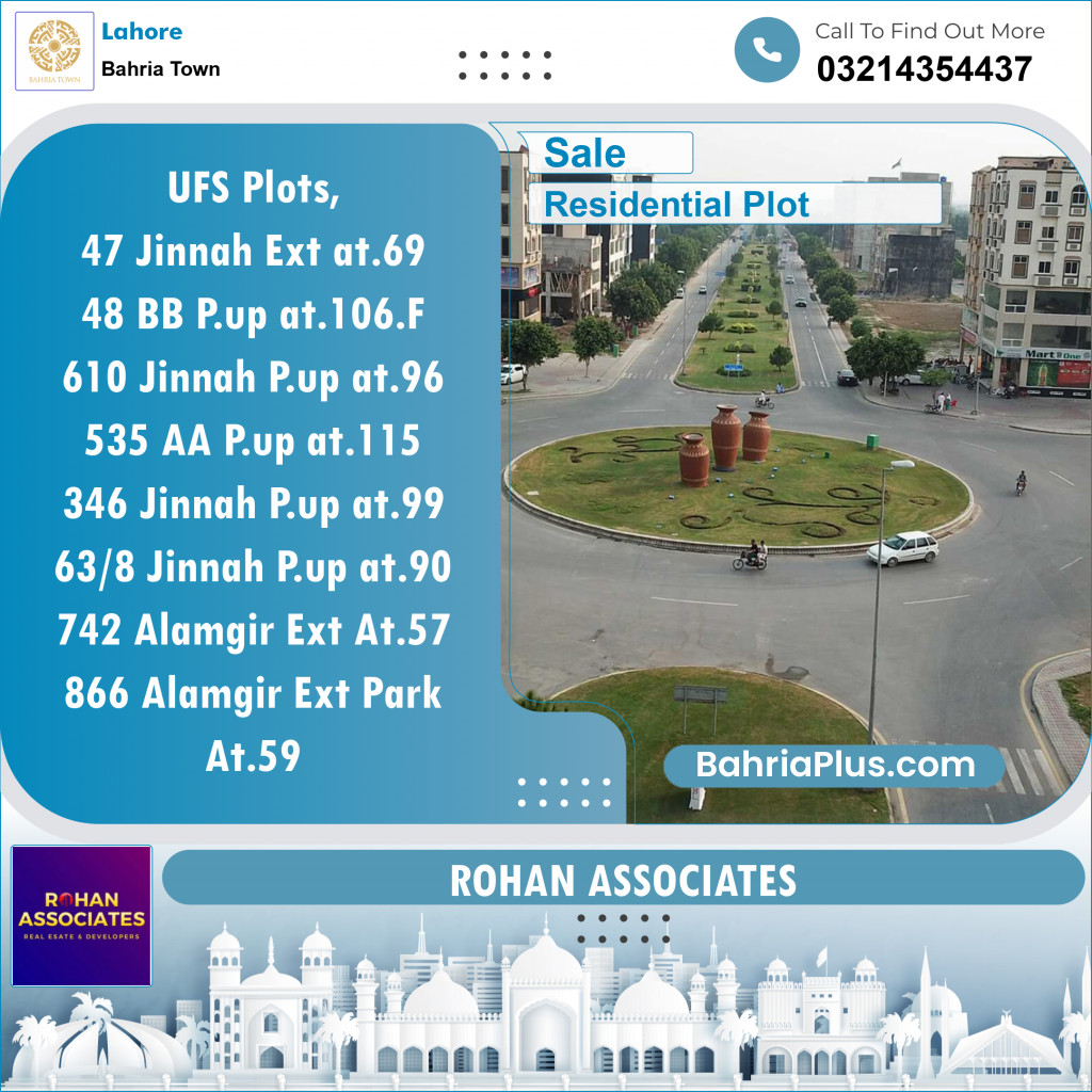 Residential Plot for Sale in Sector E - Jinnah Ext. Block -  Bahria Town, Lahore - (BP-119998)