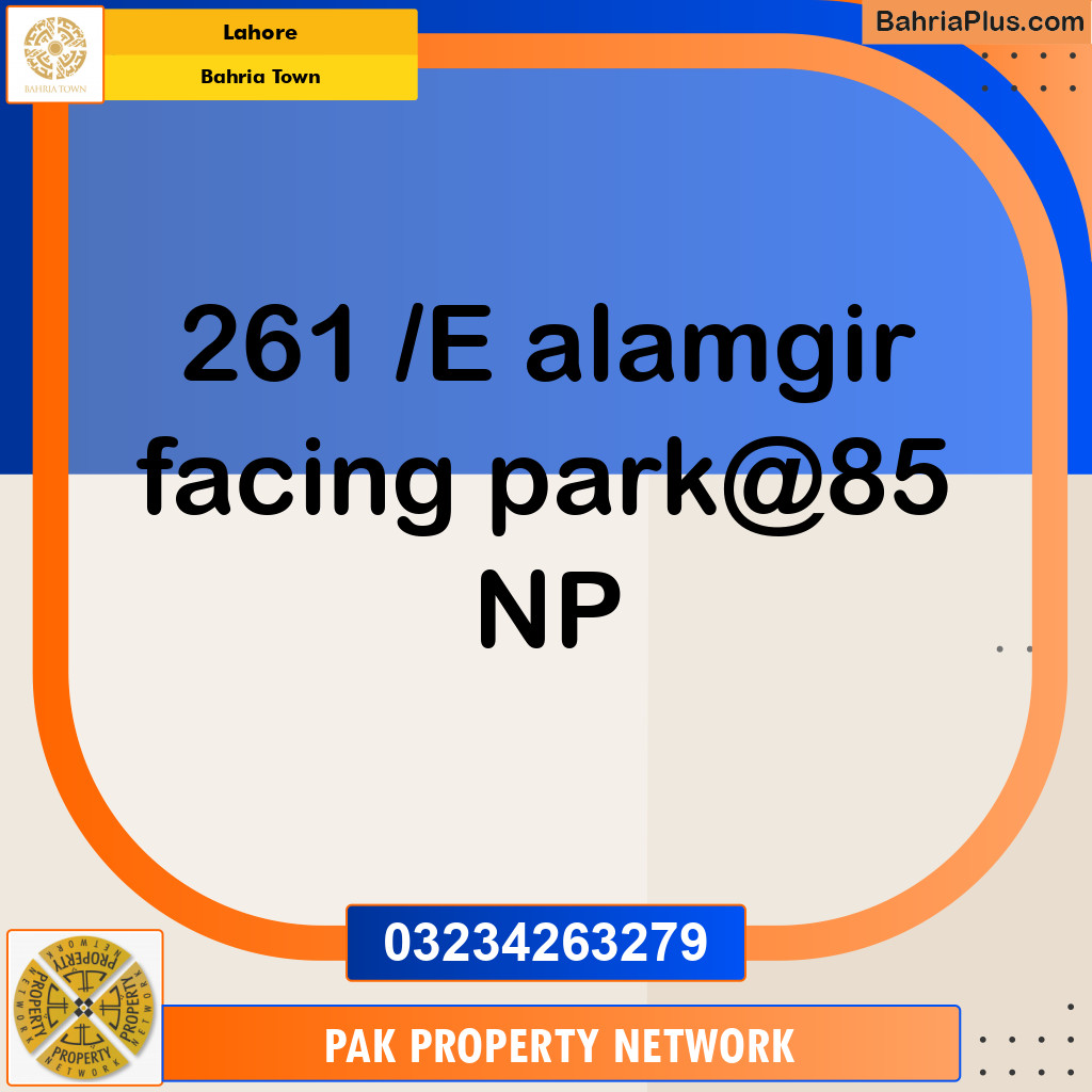 Residential Plot for Sale in Bahria Town, Lahore - (BP-120045)