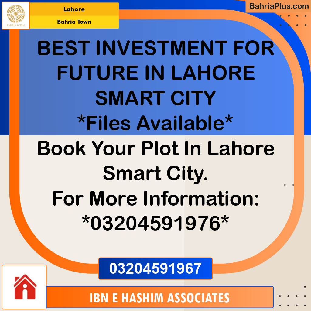 Residential Plot for Sale in Bahria Town, Lahore - (BP-120067)