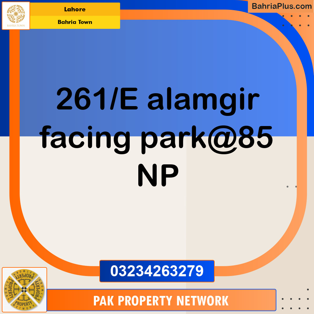 Residential Plot for Sale in Bahria Town, Lahore - (BP-120175)