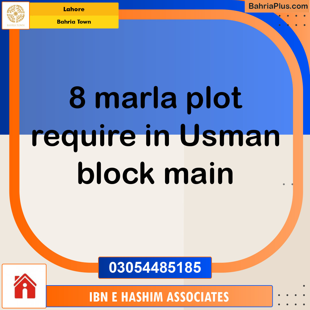 Residential Plot for Sale in Bahria Town, Lahore - (BP-120260)