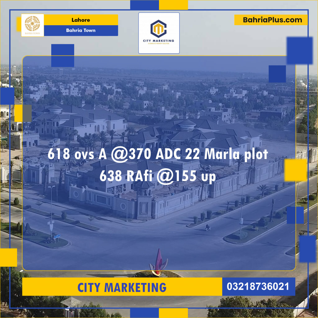 Residential Plot for Sale in Bahria Town, Lahore - (BP-120270)