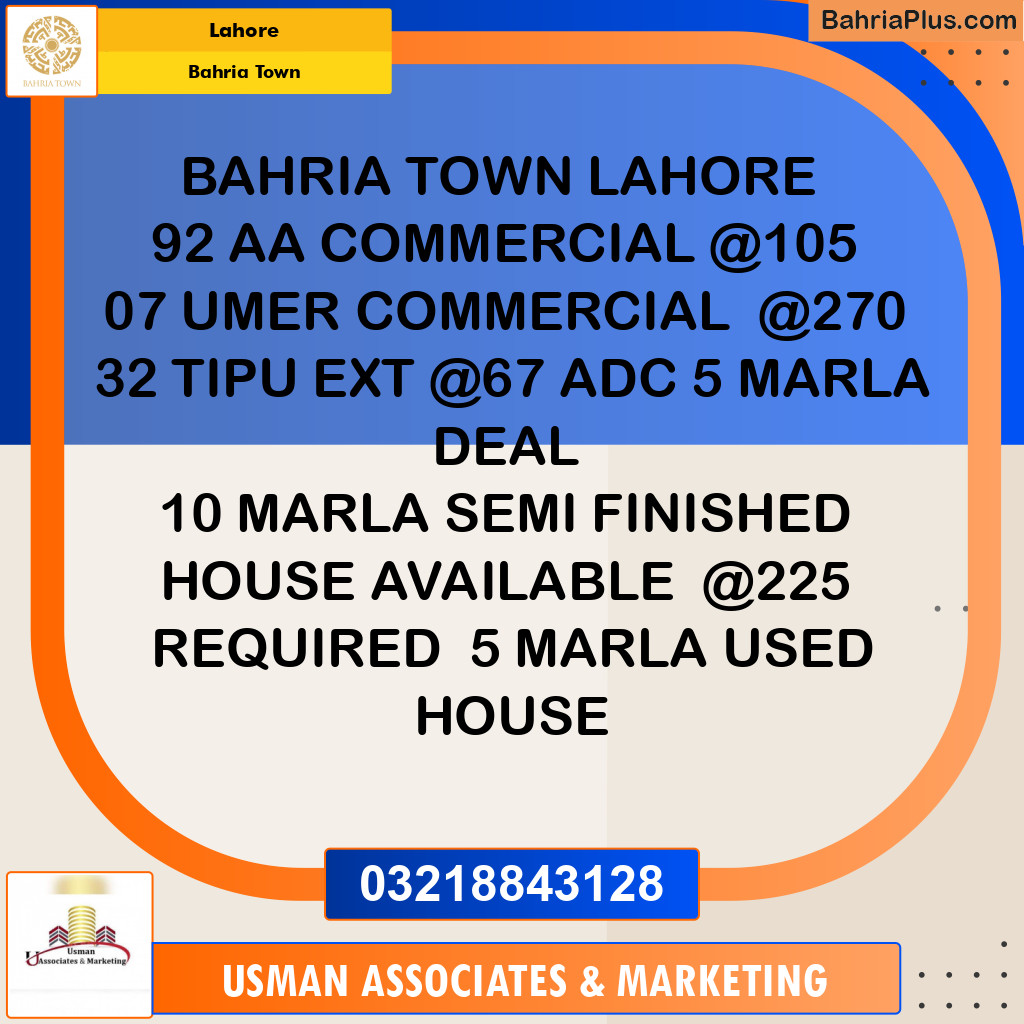 Residential Plot for Sale in Bahria Town, Lahore - (BP-120274)