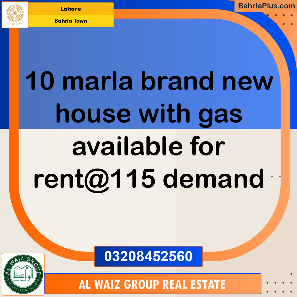 Residential House for Rent in Bahria Town, Lahore - (BP-120417)
