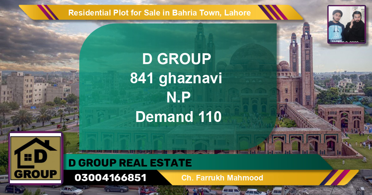 Residential Plot for Sale in Bahria Town, Lahore - (BP-120428)