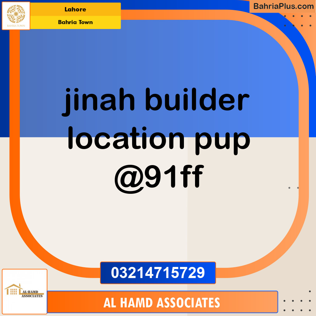 Residential Plot for Sale in Sector E - Jinnah Block -  Bahria Town, Lahore - (BP-120443)