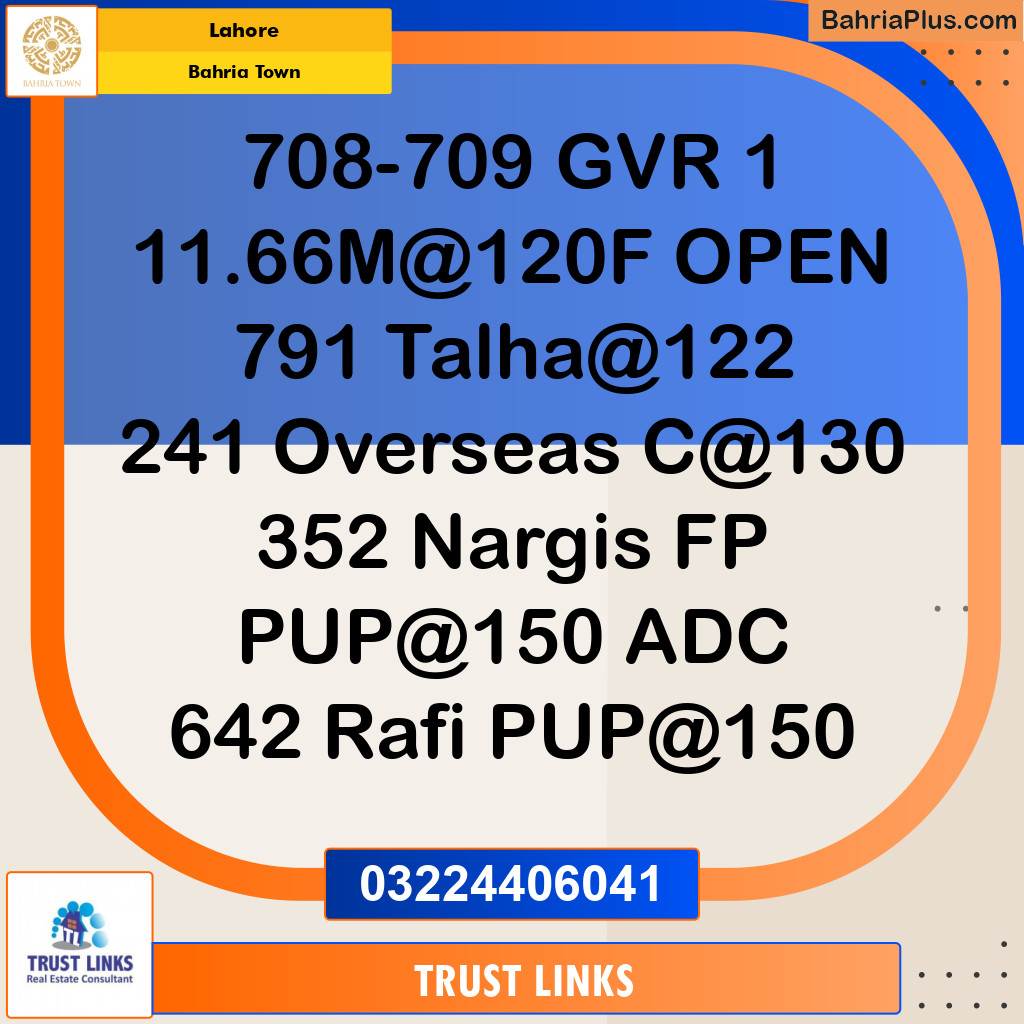 Residential Plot for Sale in Golf Phase 1 -  Bahria Town, Lahore - (BP-120483)