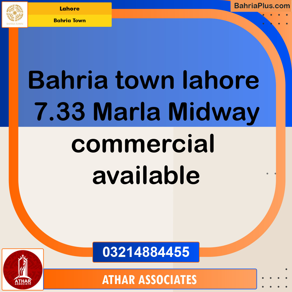 Commercial Plot for Sale in Bahria Town, Lahore - (BP-120577)
