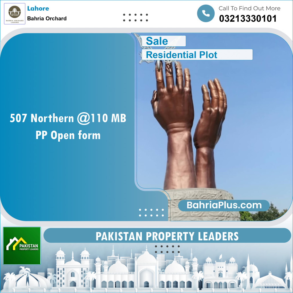 Residential Plot for Sale in Bahria Orchard, Lahore - (BP-120621)