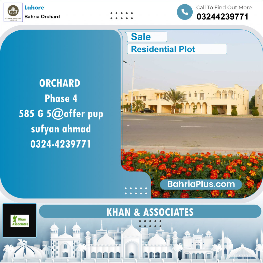 Residential Plot for Sale in Bahria Orchard, Lahore - (BP-120739)