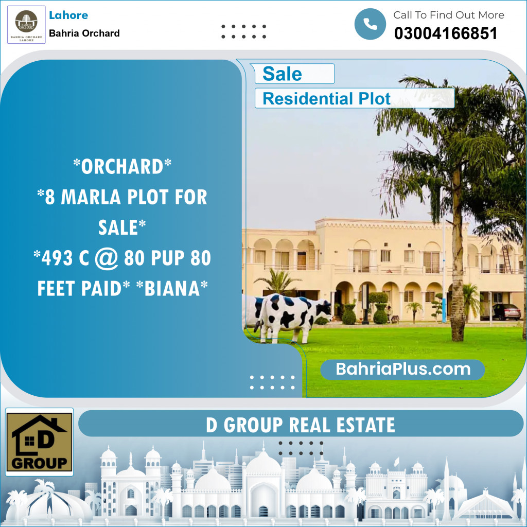 Residential Plot for Sale in Bahria Orchard, Lahore - (BP-120762)