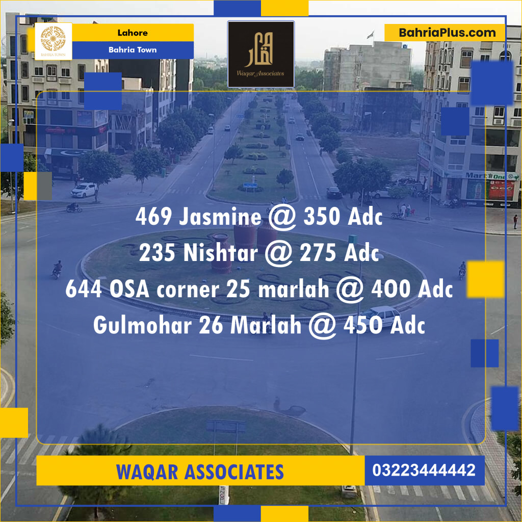 Residential Plot for Sale in Bahria Town, Lahore - (BP-120811)