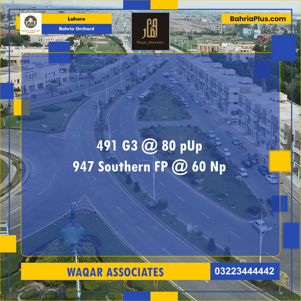 Residential Plot for Sale in Bahria Orchard, Lahore - (BP-120813)