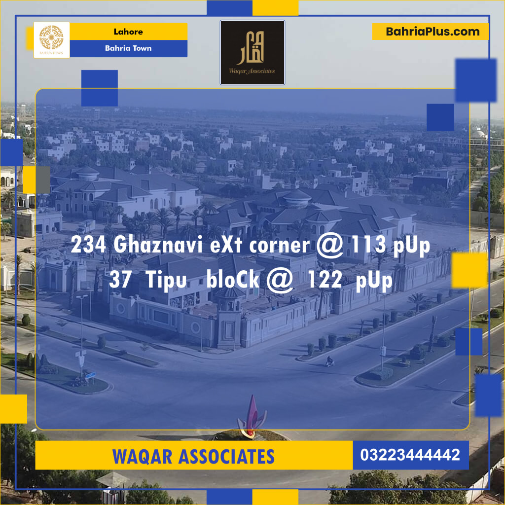 Residential Plot for Sale in Bahria Town, Lahore - (BP-120816)