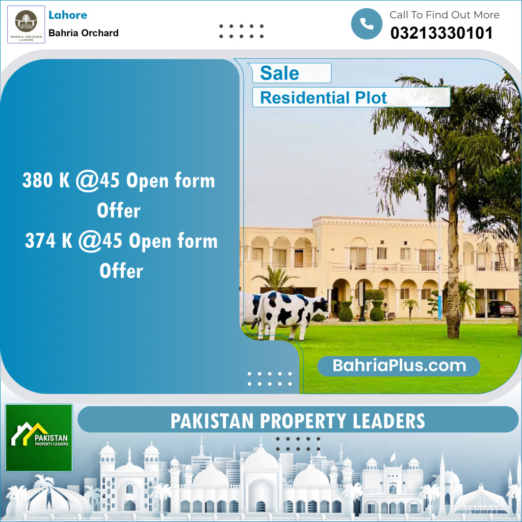 Residential Plot for Sale in Phase 2 - K Block -  Bahria Orchard, Lahore - (BP-120959)