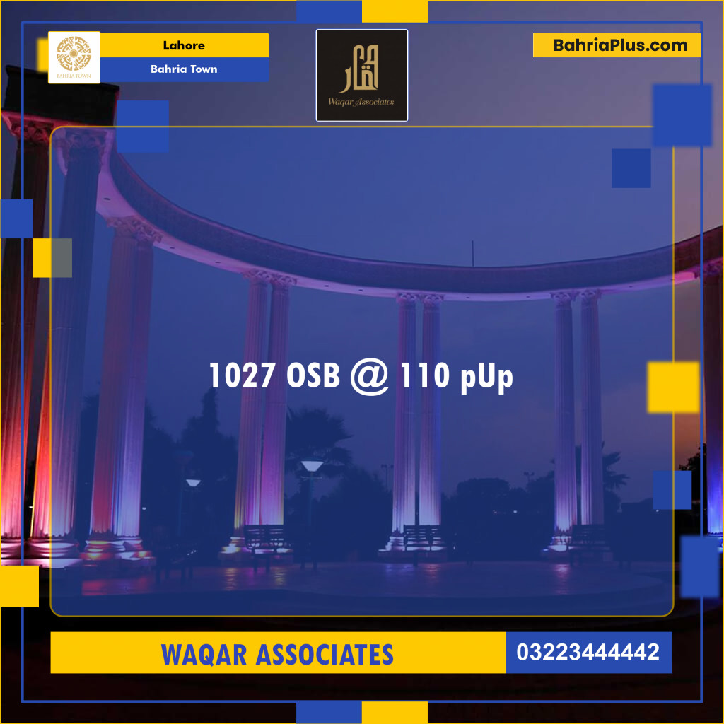 Residential Plot for Sale in Bahria Town, Lahore - (BP-121019)