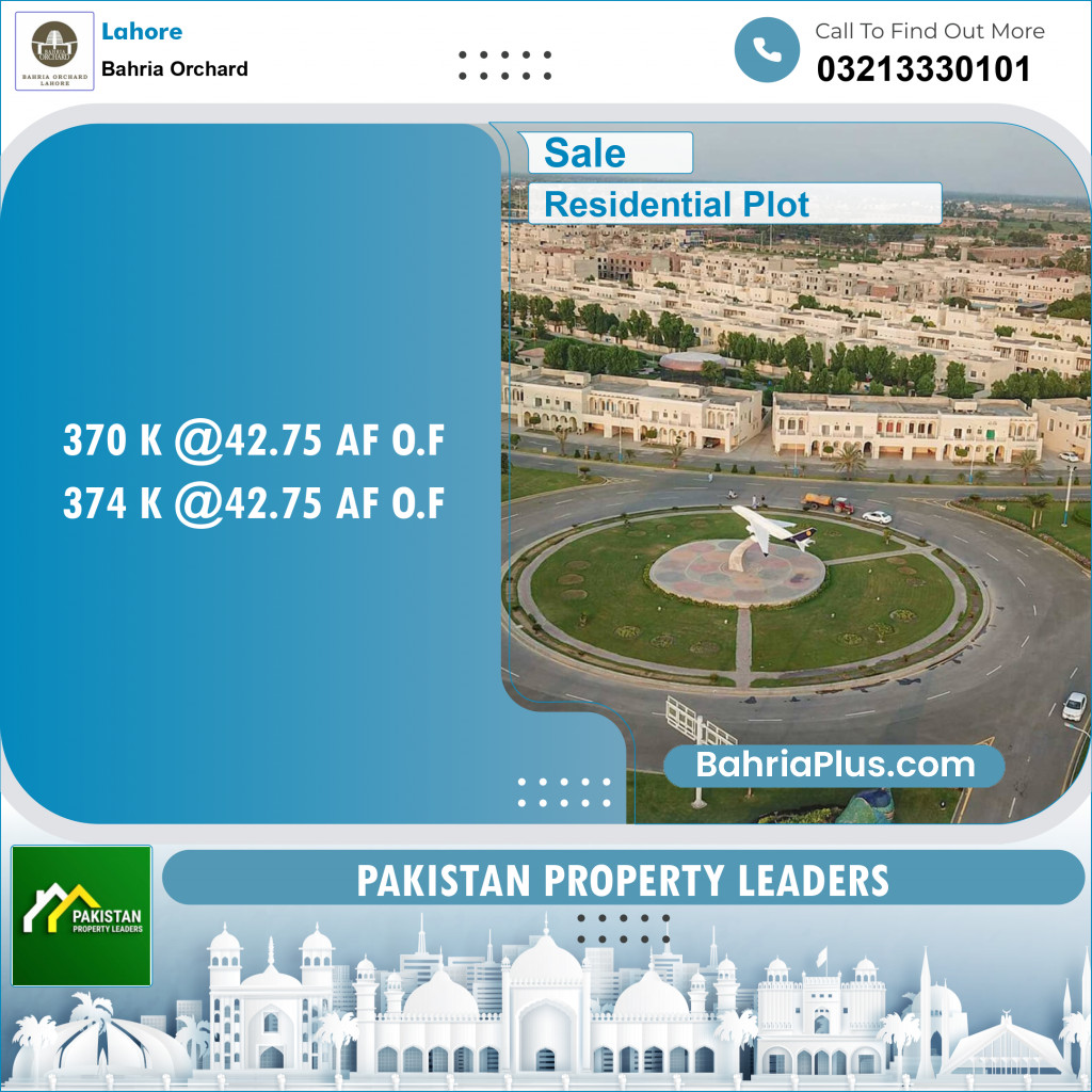 Residential Plot for Sale in Phase 2 - K Block -  Bahria Orchard, Lahore - (BP-121275)