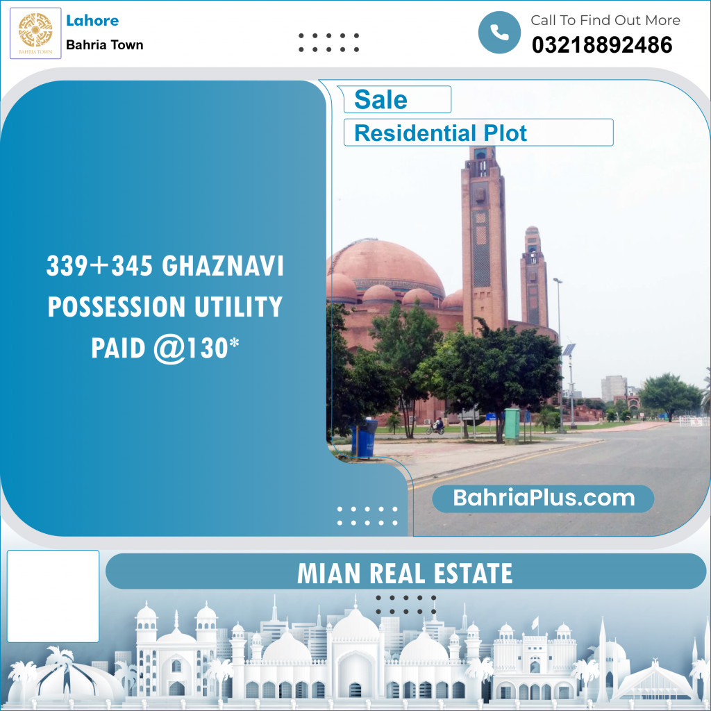 Residential Plot for Sale in Bahria Town, Lahore - (BP-121439)